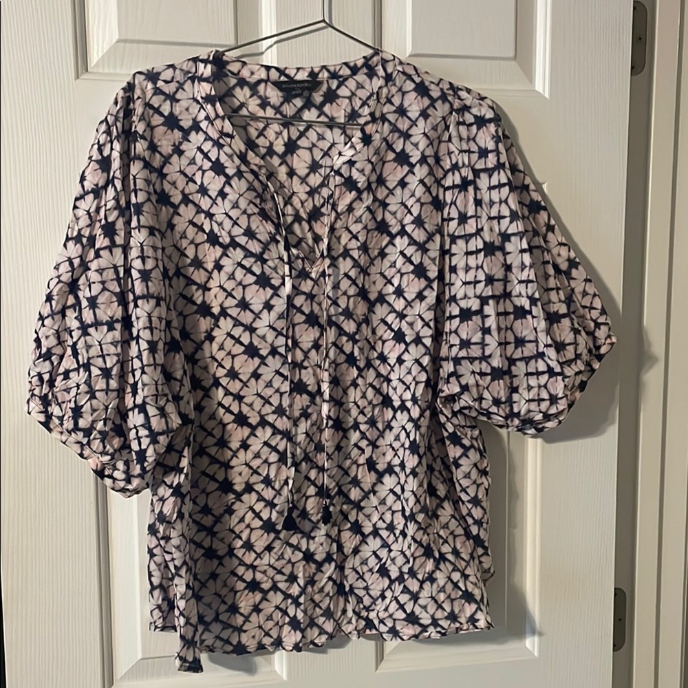 BR Batik peasant top